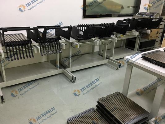 Universal Instruments feeder transfer cart and feeder bank assy
